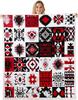 Navajo Pattern Blanket Tribal Design Fleece Throw Southwestern Decor Geometric Print Cozy Home Textile