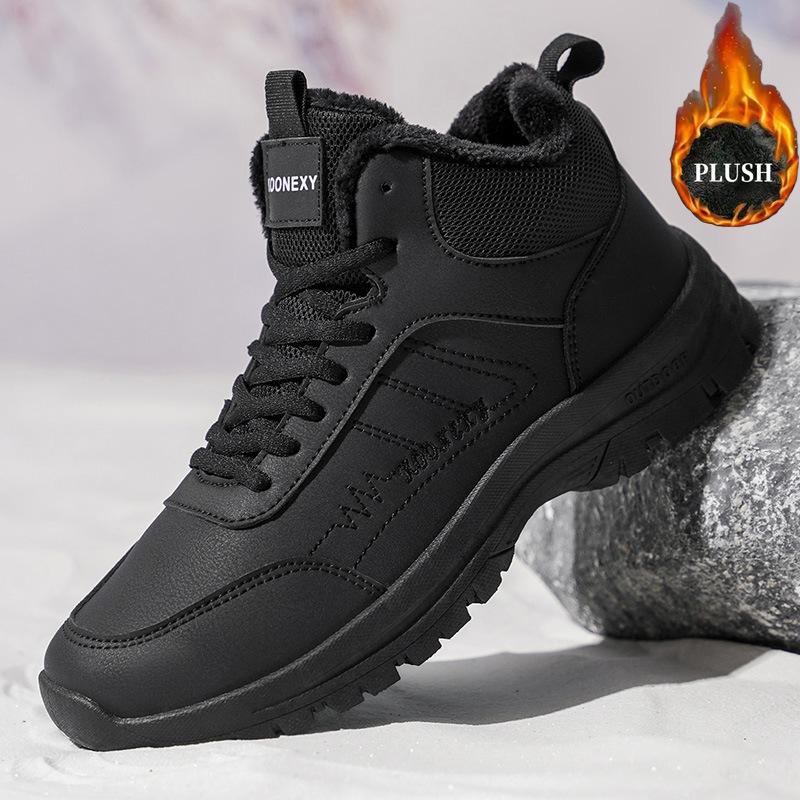 Large size velvet cotton shoes outdoor hiking shoes mountain camping travel shoes warm snow boots casual shoes