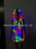 Women's LED Glowing Sequin Jacket – Hooded Nightclub Performance Vest
