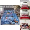 Soft And Cozy 3 Piece Bedding Set With Digital Print Cartoon Anime Design For Stylish Bedrooms
