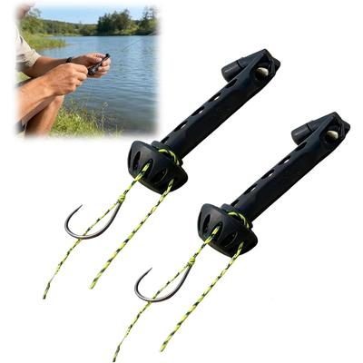 Enhebrador Magnético de Moscas para Pesca con Mosca, Accesorio de Pesca para Montar Fácilmente Moscas Pequeñas y Líder en el Agua, Hace Más Sencillo el Montaje de Moscas, Funciona con la Mayoría de Anzuelos