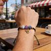 12 Zodiac Signs Natural Stone Handmade Braided Bracelet Minimalist Woven Jewelry for Women Men