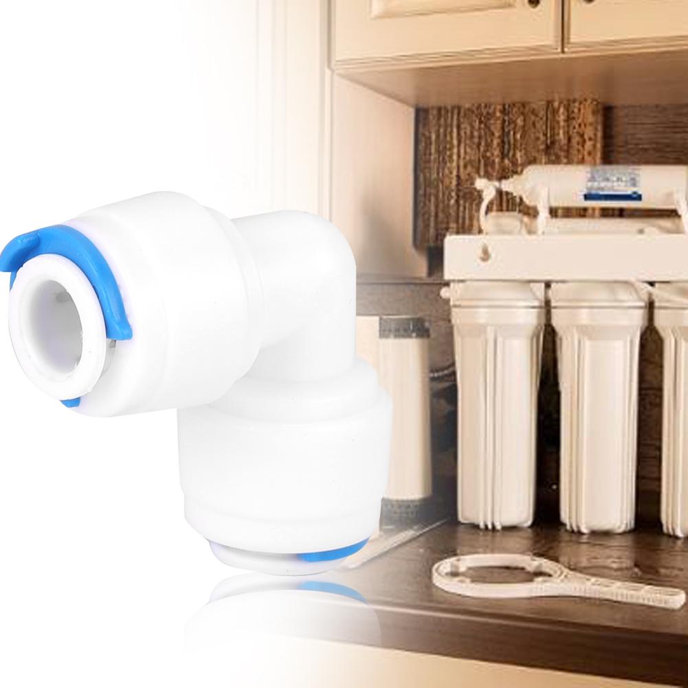 PE Pipe Connector Joint for Water Purifier Pipe Fitting (4040 G1/4 Elbow Extension Joint 5Pcs)