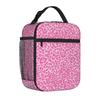 Pink Leopard Print Portable Thermal Cooler Bag Cheetah Animal Spot Durable Insulated Lunch Bags New Arrival Container Box Work