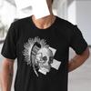 Skull Horn Gothic T Shirt Occult Ritual Esoteric Cross Vintage Streetwear Homme Graphic Slightly Designer Clothes