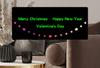 Colorful LED Dynamic Wall Clock: Perpetual Calendar & Simple Decor for Living Room