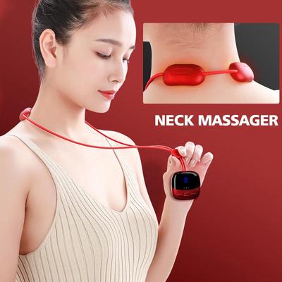 Elektrisches Nackenmassagegerät, 3-Gang-intelligenter Elektroimpuls-Hyperthermie-EMS-tragbarer Niederfrequenz-Massageanhänger zur Linderung von Pai