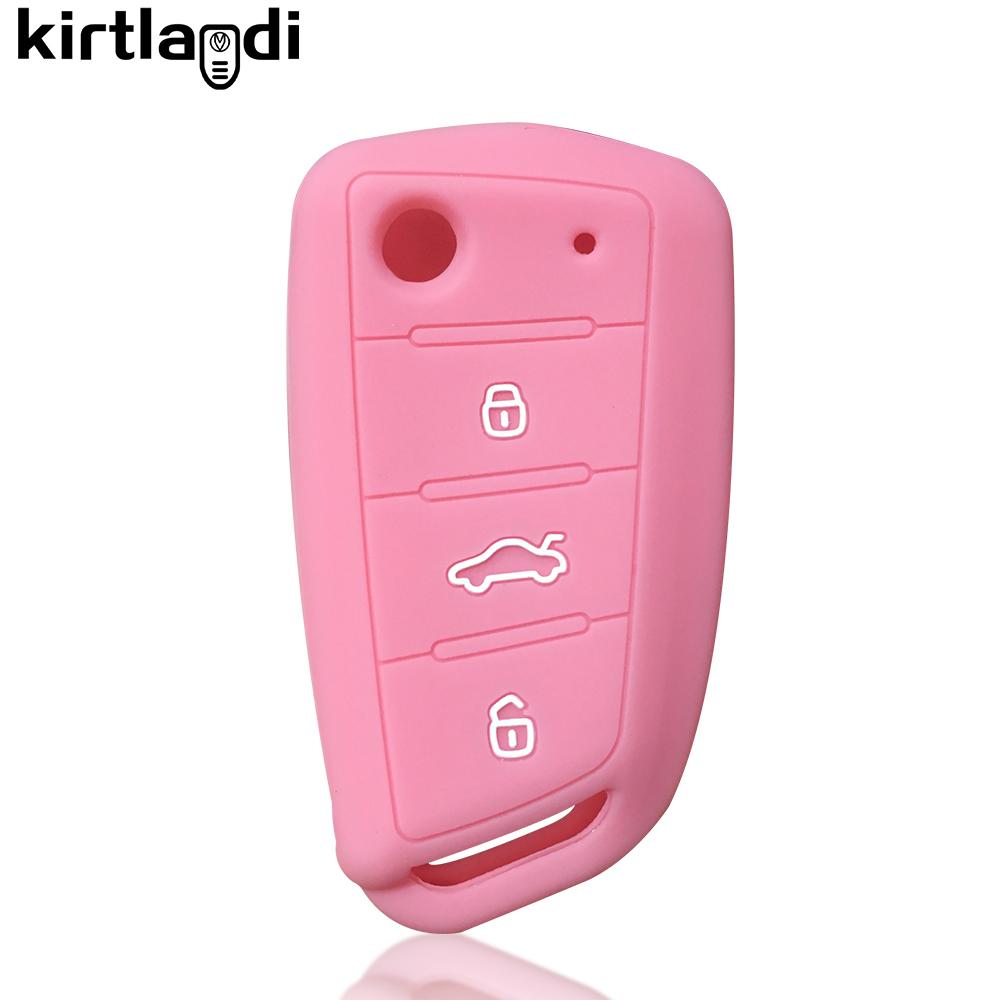 Silicone Key Cover Protective For Jac S3 S2 S4 S5 S7 T40 S5 X4 R3 Refine Sei 3 Case 3 Button Remote Key Holder Car Keychain Skin