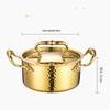 Wutuo Ατομικό Σφυρηλατημένο Χρυσό Hot Pot
