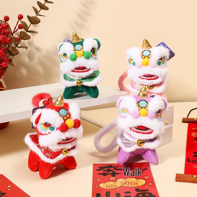 2026 New Year Spring Festival Lion Plush Ornament – Coin Purse & Pendant