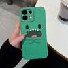 For Oppo Realme 7 10 8 9 5 6 Pro Plus K13 A5 A5X Phone Covers Cute Dinosaur Patterns Liquid Silicone Anti Drop Premium Protection Cases For Oppo Shell