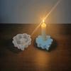 Four Leaf Clovers Candle Holder Silicone Molds Candlesticks Resins Molds DIY Castings Moulds for Candle Holder