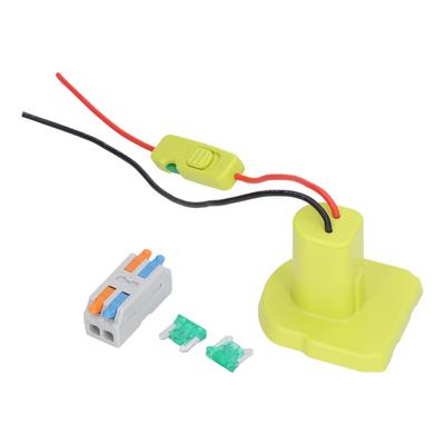 Akkupadpter Überstromschutz Fester Halt Lithium-Akku-Konverter mit 30A Sicherung für Ryobi One + 18v