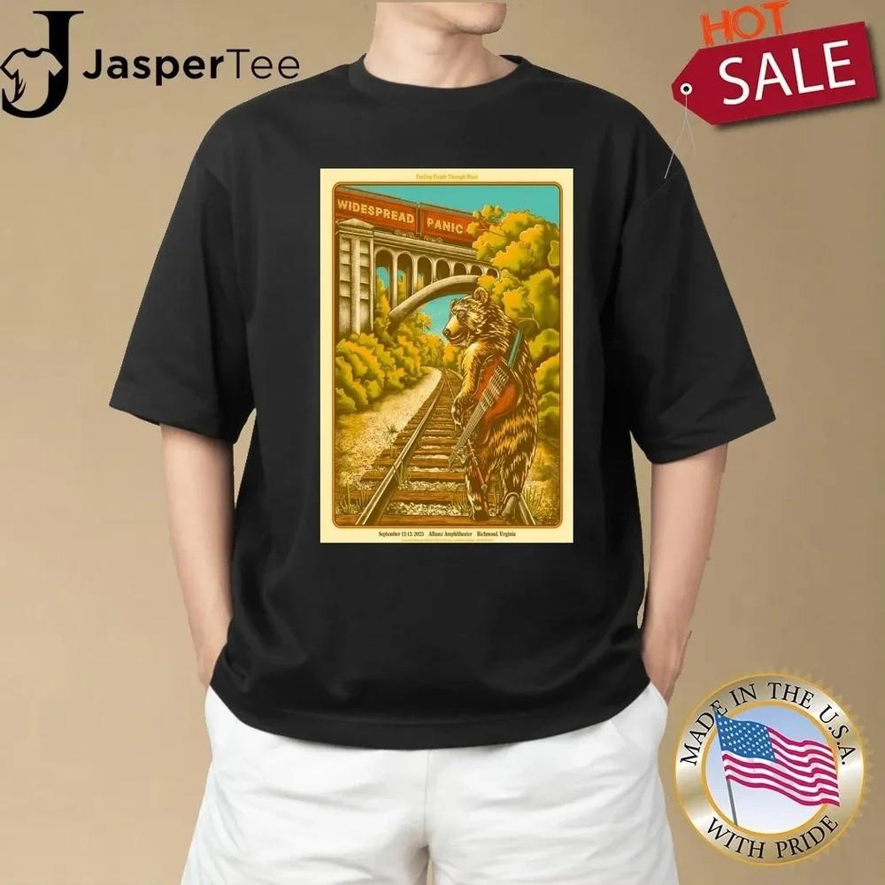 Widespread Panic 9 сентября 2025 Ричмонд, Вирджиния Унисекс Футболка Унисекс Футболка L