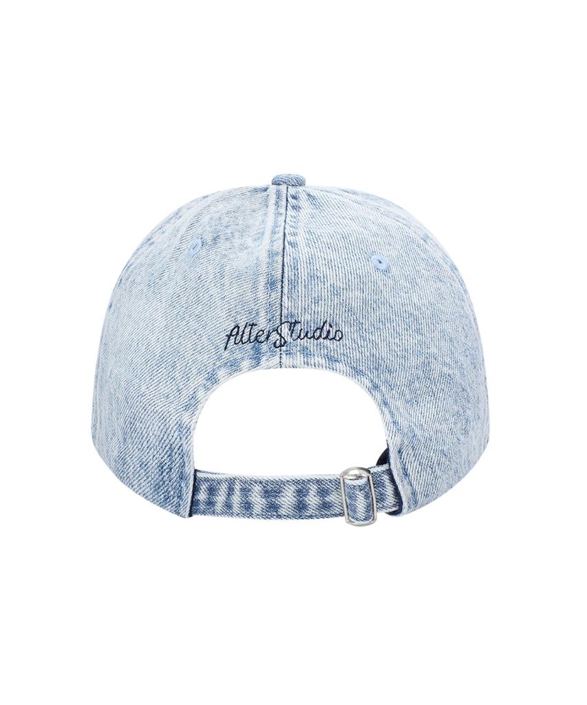 ALTER STUDIO Washed Heart Symbol Ball Cap_Denim