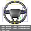 DIY Car Steering Wheel Cover For Seat Leon 13-20 Ateca Ibiza Alhambra Arona