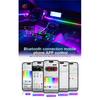 Newest Hidden LED Symphony Dual Zone Car Ambient Light Smoke Matt Black Acrylic Light Strip Interior Decoration Lighting Kit 12V
