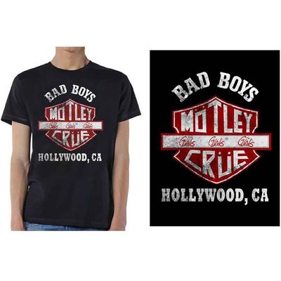 Motley Crue Kötü Çocuklar Kalkan Tişört Siyah Yeni Unisex Tişört