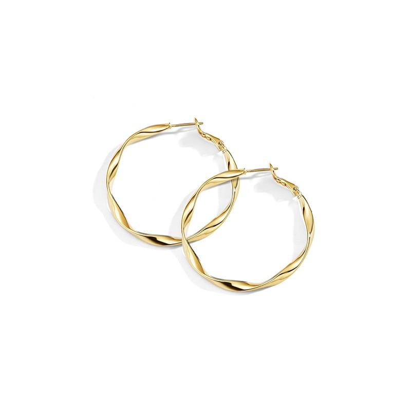 S925 Sterling Silver Geometric Stud Earrings - Women’s Fashion, European & American Style Full 925 Silver