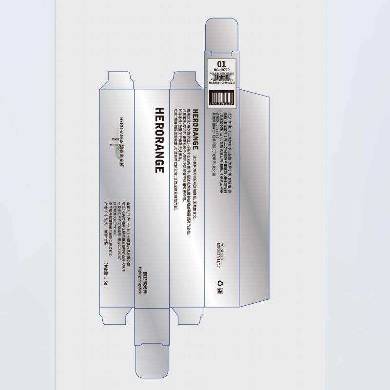 HERORANGE~Rhythm Highlighter Stick & Eyeshadow Pencil: Crushed Diamond Shimmer for Brightening & Contouring.