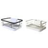 Space Saving Dish Drainer for Kitchen Sink Expandable Sturdy Metal Dish Rack with Utensil Holder Home Accessory