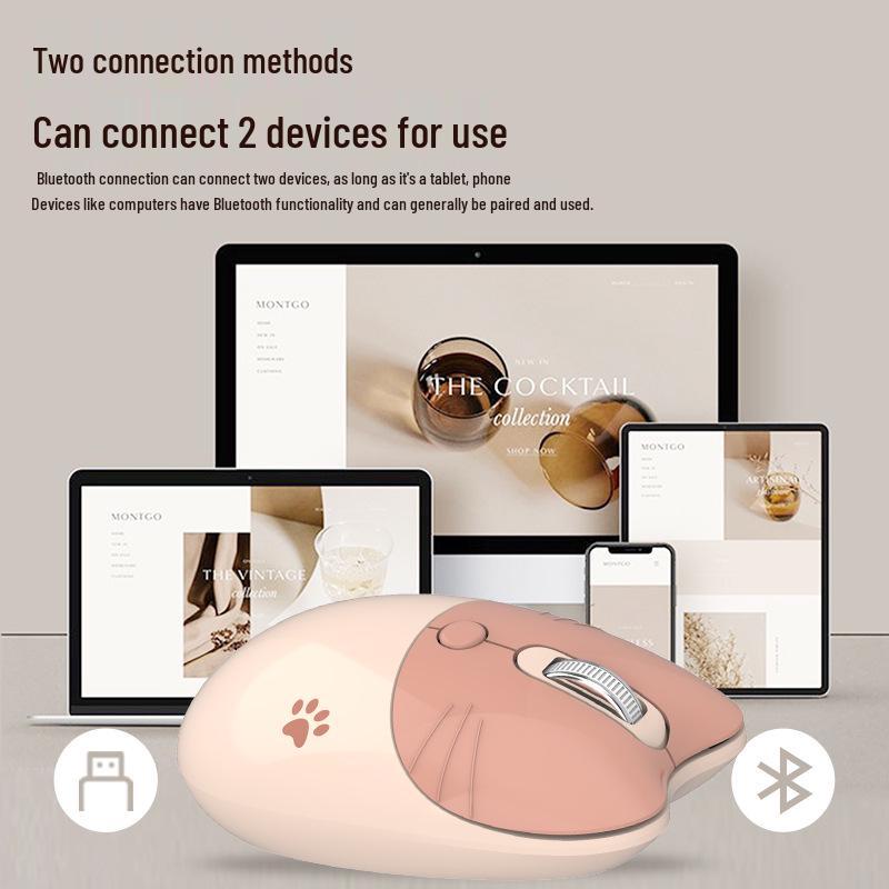 M3 Wireless Silent Mouse - Portable, Cute, and Stylish for Girls' Laptops and Office Use