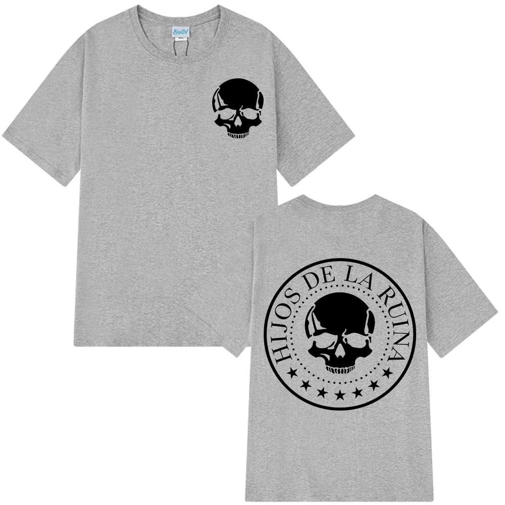 Rapper Natos Waor Hijos De La Ruina Skeleton Album Harajuku Fashion Casual Trend Summer Pr Pure TShirt S