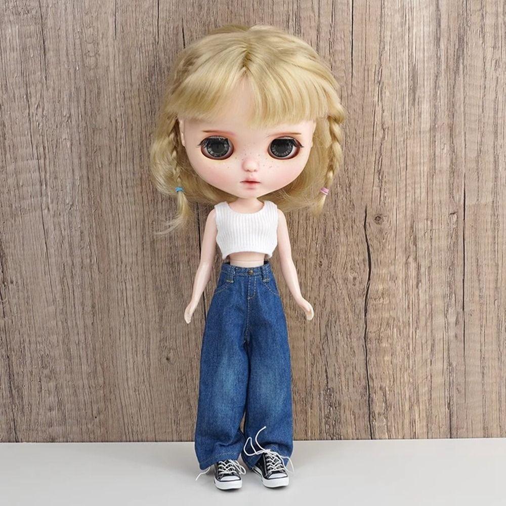 Handgefertigte Jeanshose für licca ob24/26/27 Puppe für blythe Puppen für azone19 pp fr Puppen