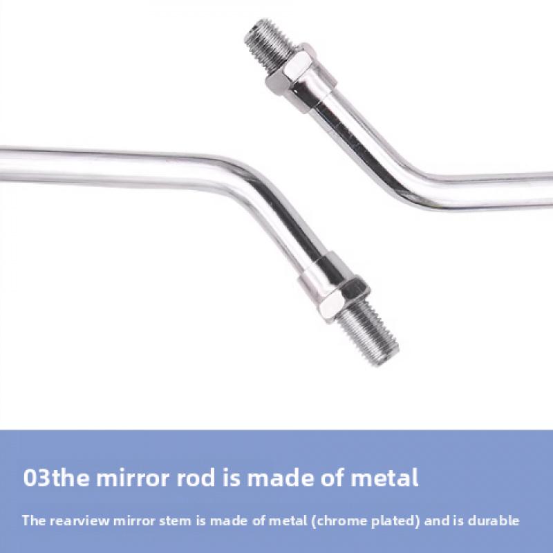 1 Pair CG125 Rear View Mirrors, Adjustable Durable Clear Vision Motorcycle Side Mirrors for GN125 DY100 Honda ATV