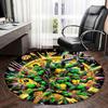 Pizza Turtles,Cosmic Pizza Party Chair mat Round Rug Office carpet, Machine Washable, Non slip, Suitable for Living Rooms, Bedrooms