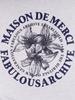 LA MAISON STUDIO Women'S Crop Le Lis Foamed Embossed Embroidery Sweatshirt Ash Gray Navy (Fcb4Ts360W)