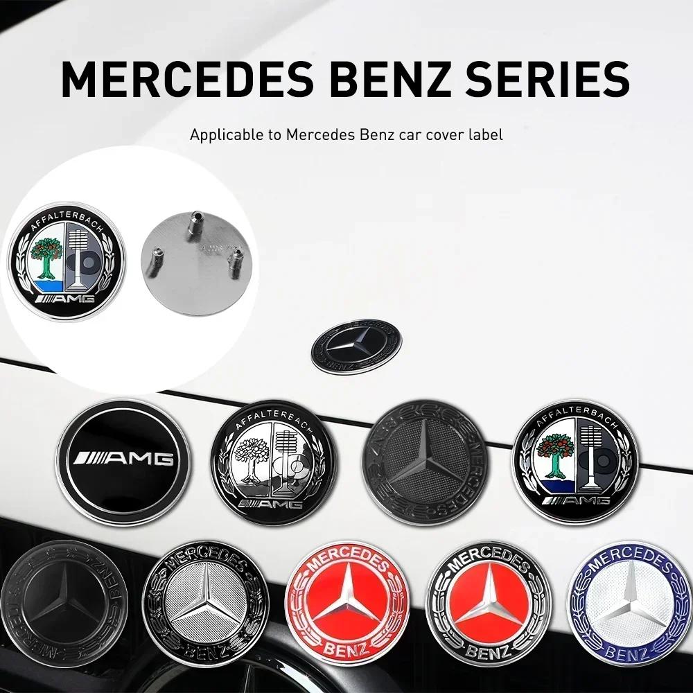 Autoaufkleber Für Mercedes Benz 1 Stück Auto ABS Flaches Haubenemblem Frontplakette Logo Aufkleber Für Mercedes Benz AMG W212 W213 W205 W177 W2