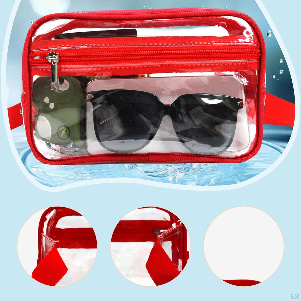 Clear Fanny Pack Waist Bag Crossbody Purse for Festival Concerts Hiking Travel