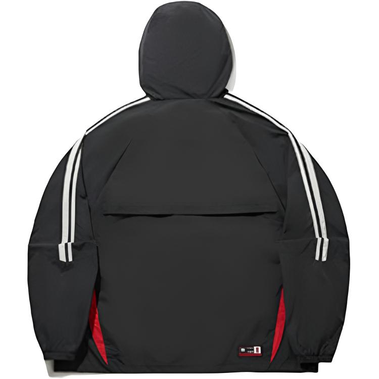Li Ning Color Block Loose Hooded Windbreaker Men outerwear AFDWF63-3