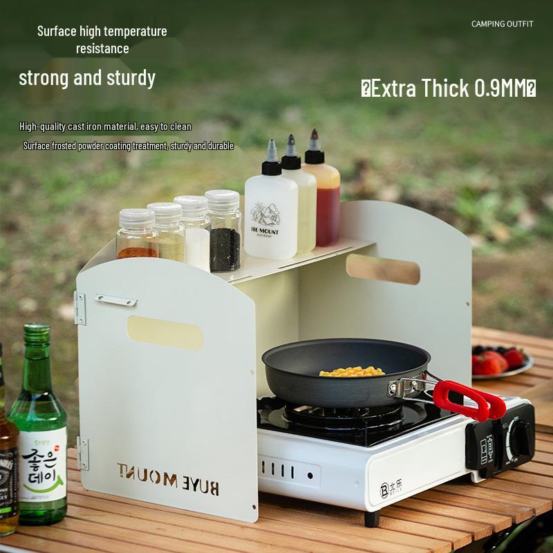 Portable Three-Fold Windshield Camping Stove - Large Heat Concentrator