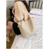 Tote Bag Women PU Woven Texture Large Capacity Office Daily Use