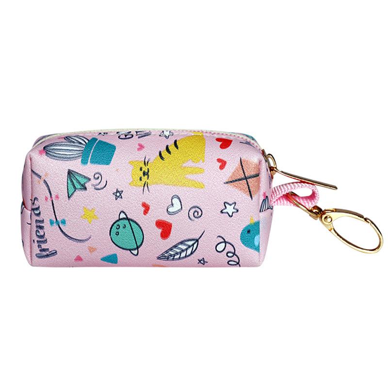 Dog Poop Bag Holder for Leash Doggie Waste Bag Dispenser Soft Fabric Dog Poop Bag Dispenser