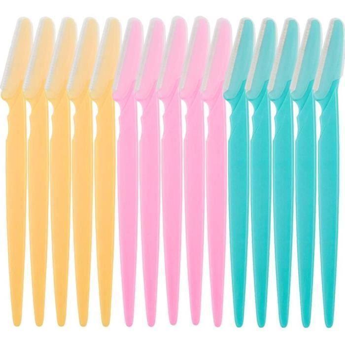 Rasoir Pour Sourcils Et Visage - DLZAOAO - 15 Pièces - Doux - Indolore - Haute Qualité