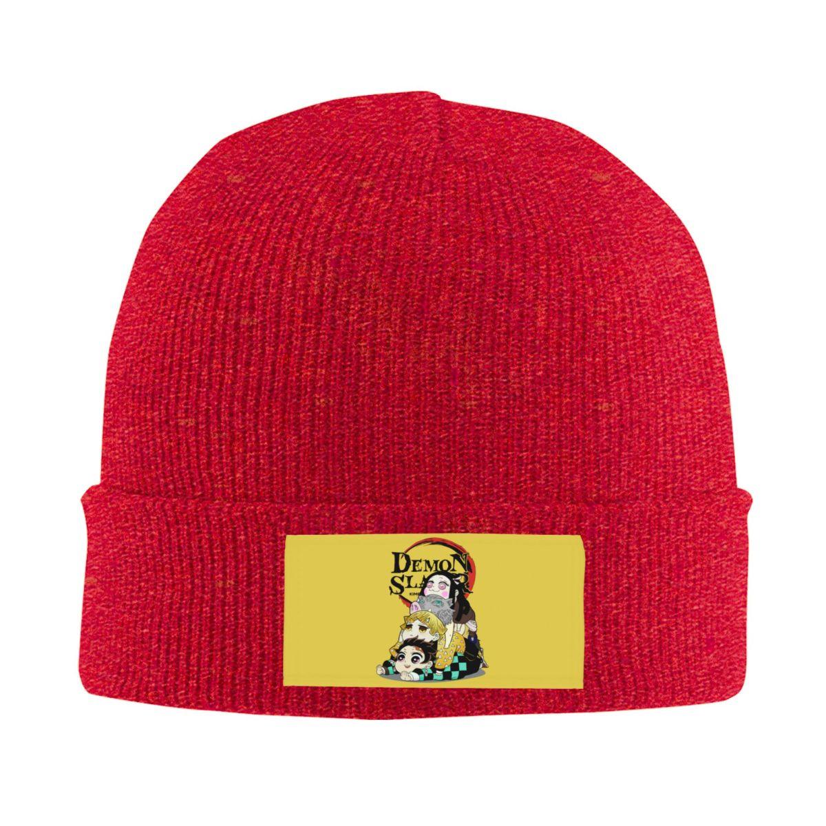 

Demon Slayer Kimetsu No Yaiba Beanie Cap Unisex Winter Warm Bonnet Femme Knit Hat Anime Unisexga Skullies Beanies Hat For Unisex Women One Size