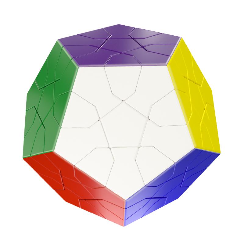 YuXin Touring Five Magic Cube Megaminx Magic Cube Speed Cube Strange Shape Puzzle Stickerless Cube Puzzle Toys