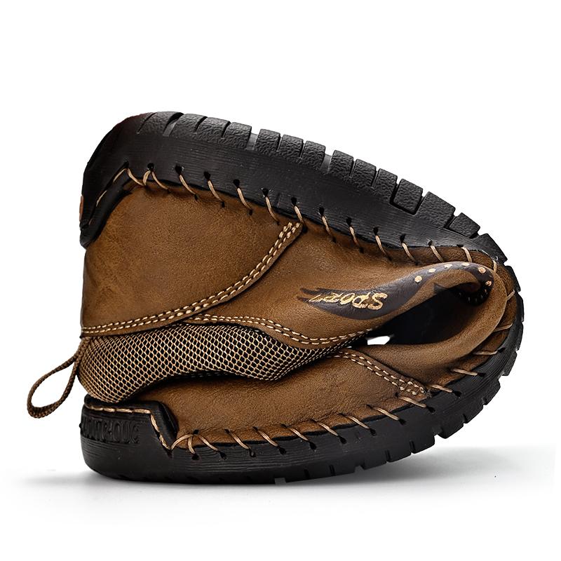 Męskie buty skórzane Ręcznie robione sneakersy Buty codzienne outdoorowe