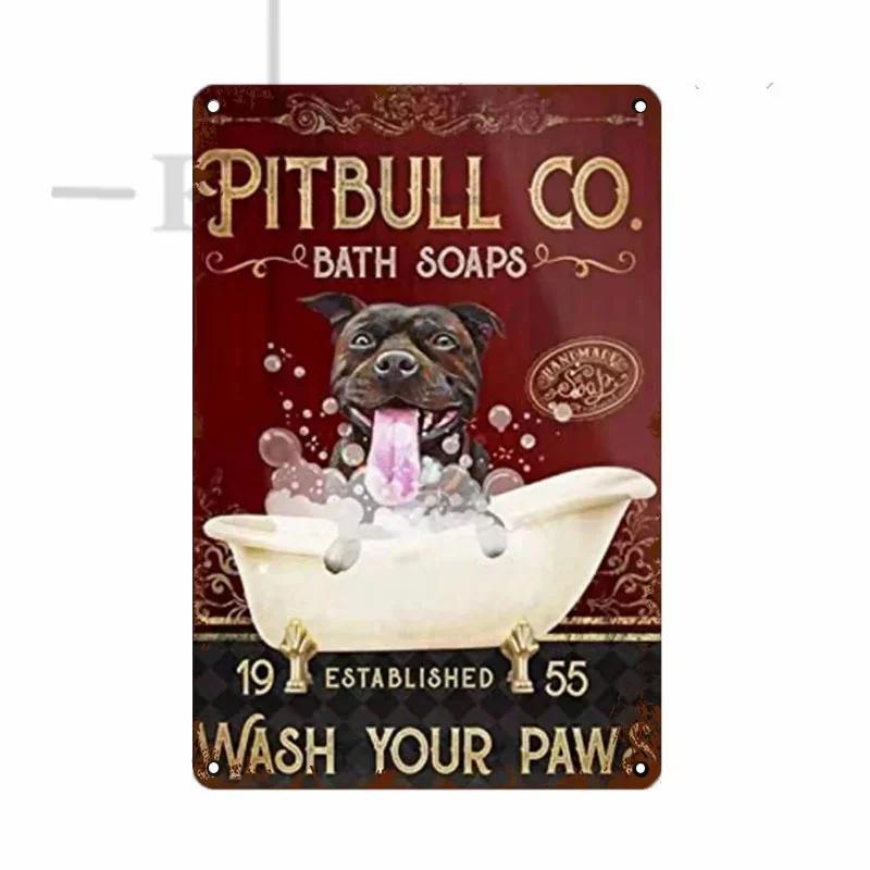 Dachshund Metal Tin Sign Tissue Dog Retro Vintage Bar Decor Wall Poster Golden Retriever Husky Plaque Home Decoration Style