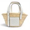 Excelente Bolso de Mano Bolso Cesta pequeño Bolso Cesta Anagrama natural A223S93X04 Usado