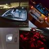 2pcs T10 LED RGB Interior 12V 5050 SMD Decorative Trunk Lamp Remote Control Multicolor Car Panel Dashboard Dome Reading Lighting