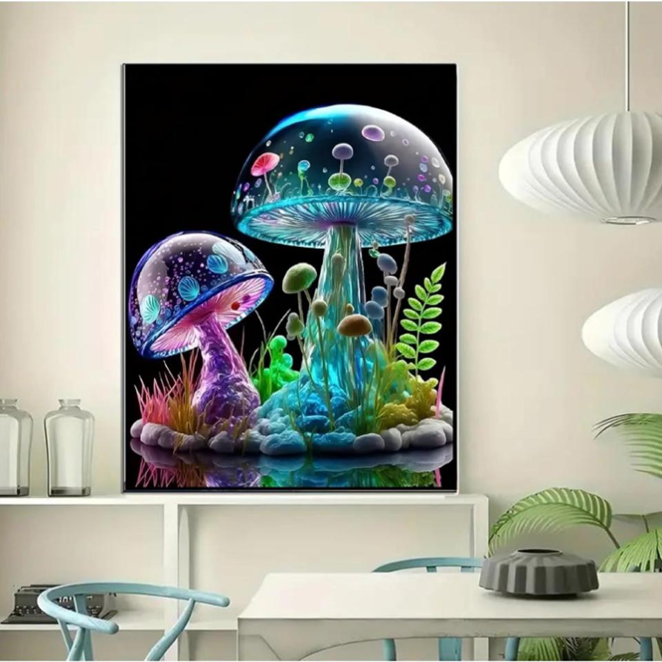 5DDIY Diamond Painted Butterfly Animal Diamond Cross Embroidery Dream Flower Embroidery Landscape Home Wall Decoration