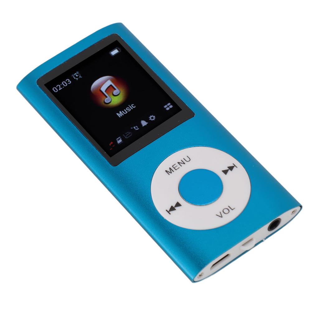 Portable MP3 Music Player 1.8inch TFT Screen HiFi Sound 7 Sound Effect Modes USB Rechargeable Digital Video Music Player