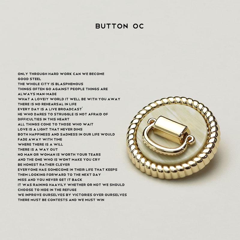 5Pcs Fashion Personality Woolen Coat Sweater Trench Coat Decorative Button Cardigan Knitted Sweater Jacket Clothing Buttons