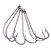Bimoo 140pcs Set 7 Mix Sizes Stainless Steel Fishing Hook O'SHAUGHNESSY Long Shank Saltwater Fish Hook Streamer Fly Tying Hooks