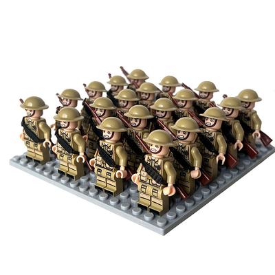Bausteinmontagepuppe US Army Deutsche Armee Britische Armee Puppe Puzzlepaket