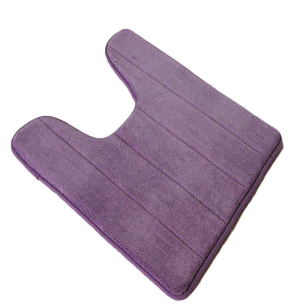 U-förmige Toilettenmatte Wasserabsorbierend Rutschfest Elastisch Hautfreundlich Badezimmerteppich Pad Badeteppich Duschschutz Haushalt Zuhause